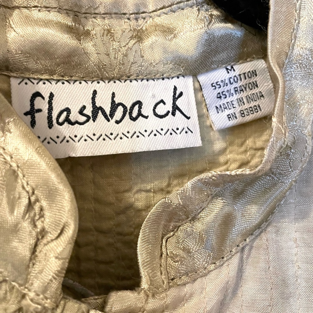 Vintage Flashback Patchwork Button-Up Jacket, Uni… - image 5